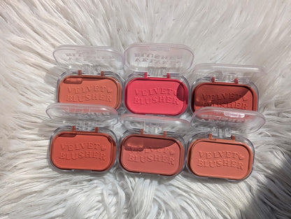 Diamond Beauty Velvet Blusher 6pcs Set – Ultra-Soft Matte Powder Blush for Natural Glow & Long-Lasting Makeup JZCosmetics.com