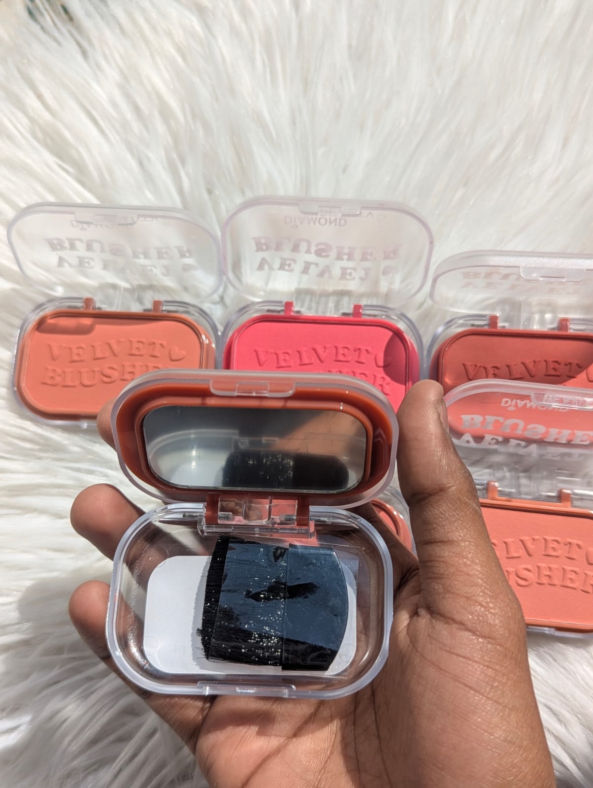 Diamond Beauty Velvet Blusher 6pcs Set – Ultra-Soft Matte Powder Blush for Natural Glow & Long-Lasting Makeup JZCosmetics.com