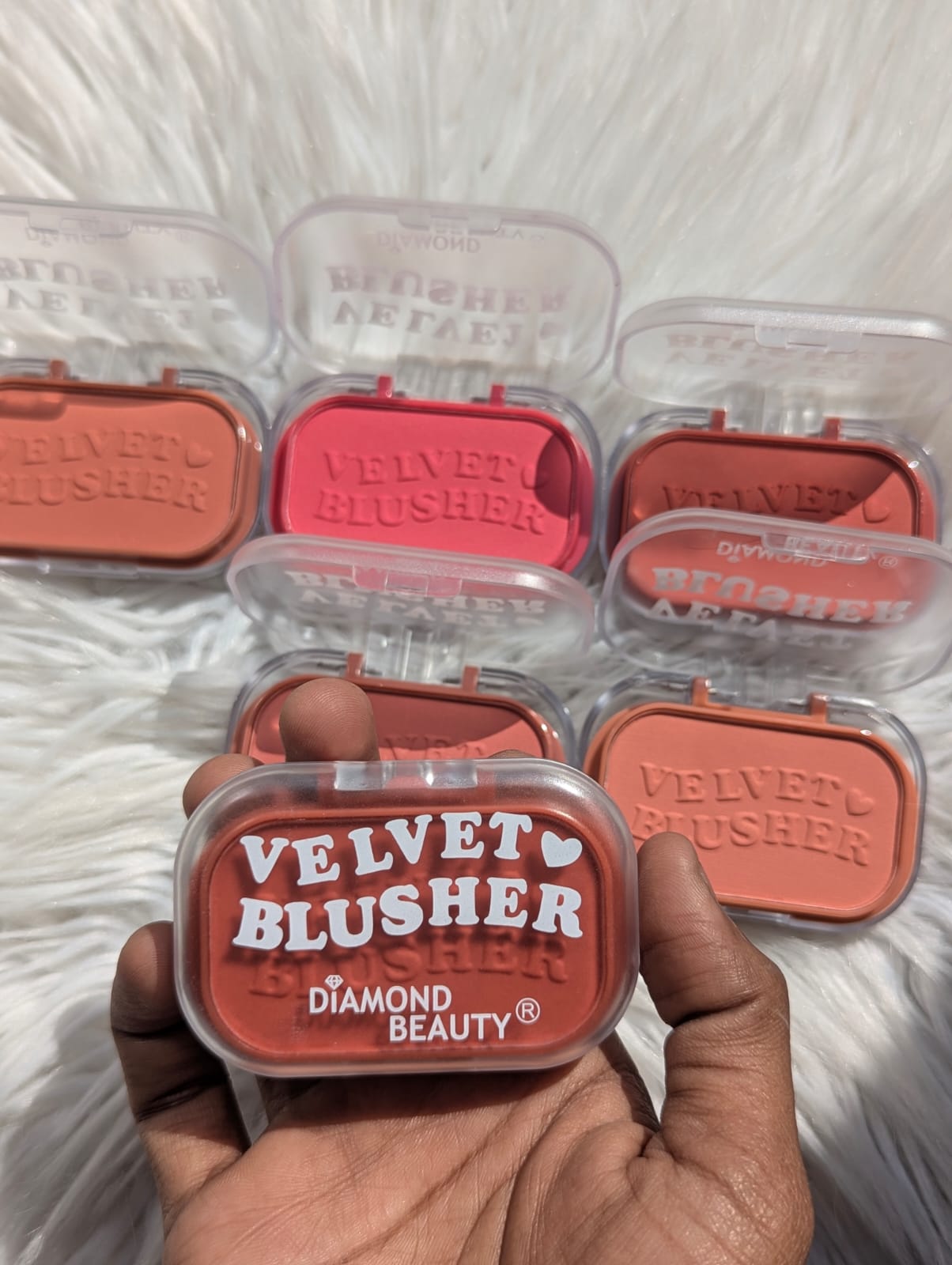 Diamond Beauty Velvet Blusher 6pcs Set – Ultra-Soft Matte Powder Blush for Natural Glow & Long-Lasting Makeup JZCosmetics.com