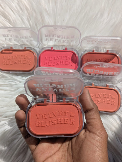 Diamond Beauty Velvet Blusher 6pcs Set – Ultra-Soft Matte Powder Blush for Natural Glow & Long-Lasting Makeup JZCosmetics.com