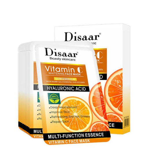 Disaar Vitamin C Whitening Face Mask – 10 Pcs Pack JZCosmetics.com