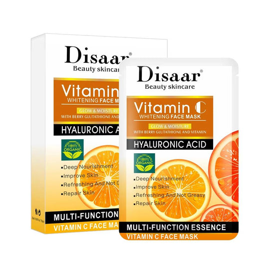 Disaar Vitamin C Whitening Face Mask – 10 Pcs Pack JZCosmetics.com