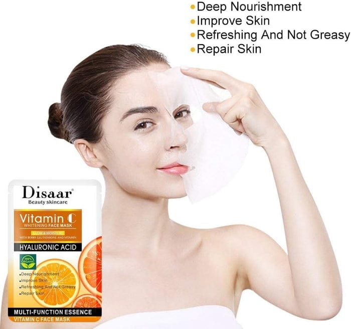 Disaar Vitamin C Whitening Face Mask – 10 Pcs Pack JZCosmetics.com