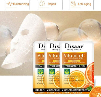 Disaar Vitamin C Whitening Face Mask – 10 Pcs Pack JZCosmetics.com