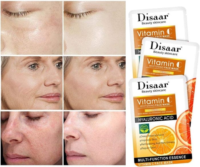 Disaar Vitamin C Whitening Face Mask – 10 Pcs Pack JZCosmetics.com