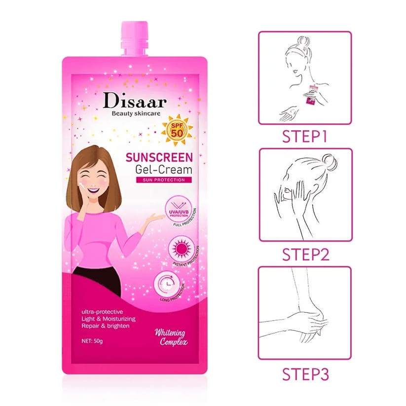 Disaar Whitening Complex Sunscreen Gel Cream 50g JZCosmetics.com