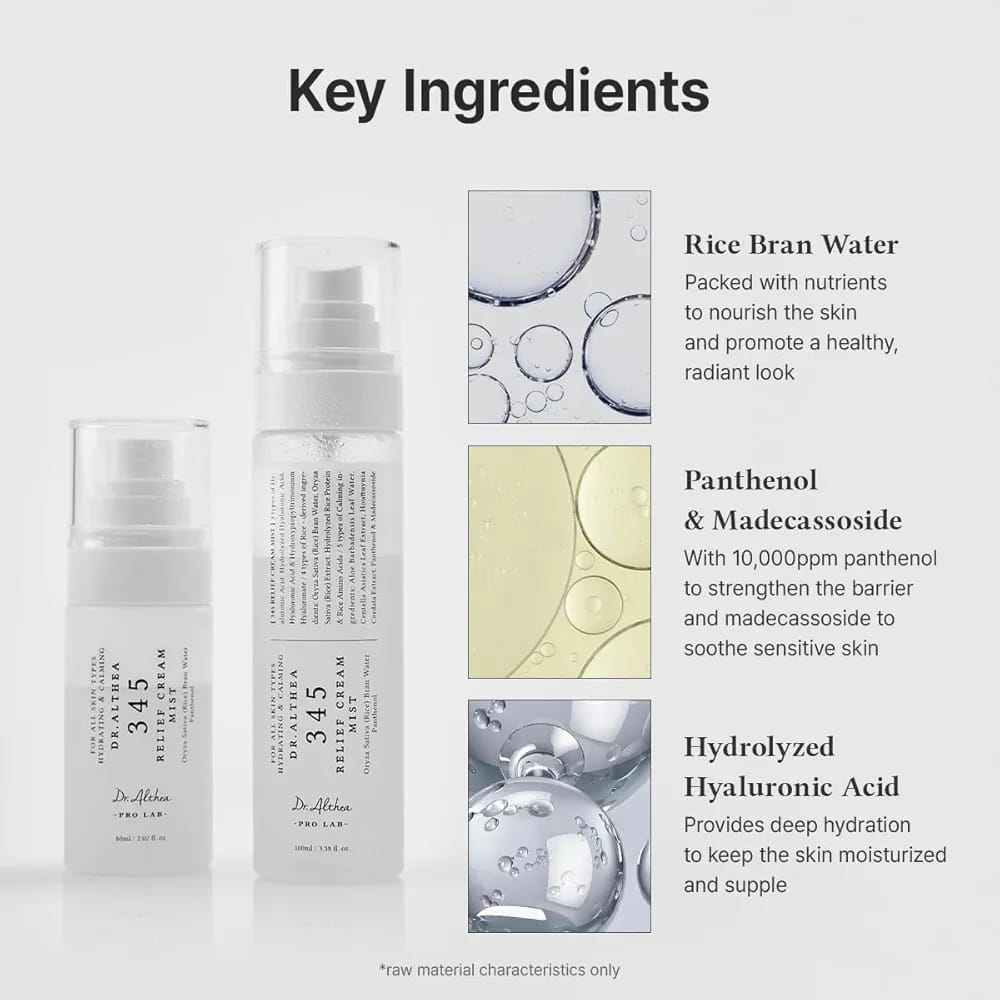 Dr.Althea 345 Relief Cream Mist 100ml JZCosmetics.com