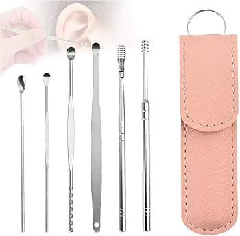 Ear Wax Cleaning Kit 6 Pcs – Stainless Steel Ear Pick Set JZCosmetics.com