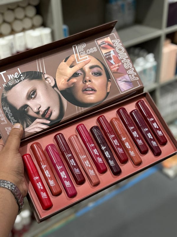 Fitme Makeup Lip Gloss 12pcs Pack | High-Shine, Smooth & Non-Sticky Gloss Set | Long-Lasting & Hydrating Lips Collection JZCosmetics.com