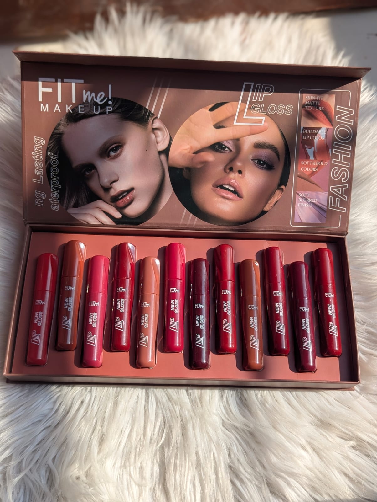 Fitme Makeup Lip Gloss 12pcs Pack | High-Shine, Smooth & Non-Sticky Gloss Set | Long-Lasting & Hydrating Lips Collection JZCosmetics.com