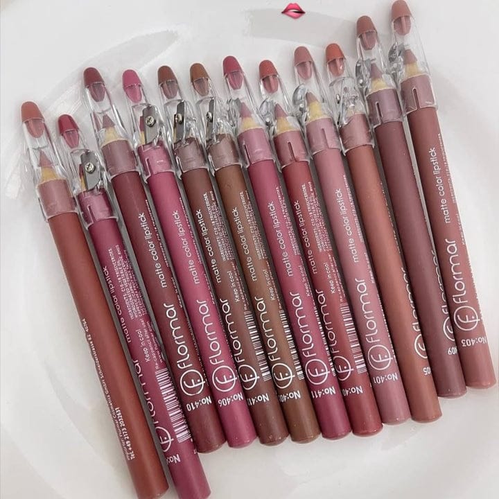 Flormar Nude Jumbo lip Pencil 12pcs Pack JZCosmetics.com