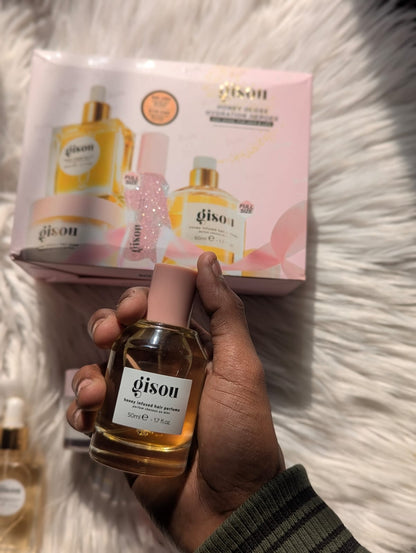 Gisou Honey Gloss & Go Duo Value Set | Hair Oil + Lip Oil Combo JZCosmetics.com