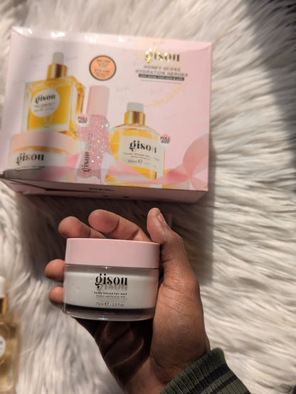 Gisou Honey Gloss & Go Duo Value Set | Hair Oil + Lip Oil Combo JZCosmetics.com