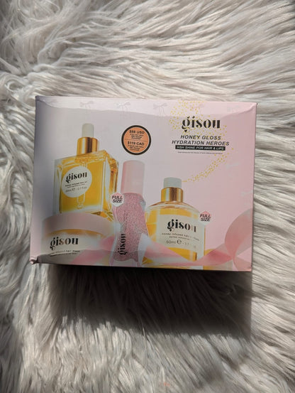 Gisou Honey Gloss & Go Duo Value Set | Hair Oil + Lip Oil Combo JZCosmetics.com