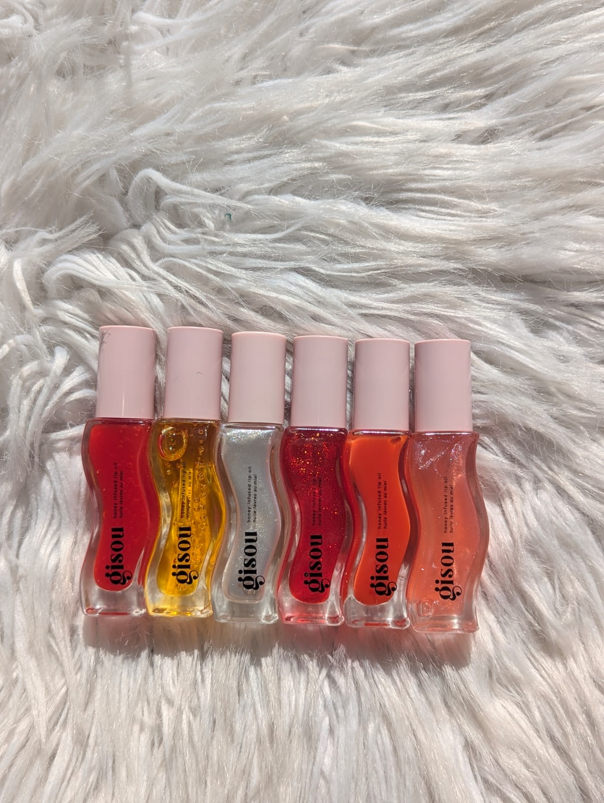 Gisou Honey Infused Hydrating Lip Oil 8ml – Nourishing Glossy Lip Treatment (6pcs Set) Moisturizing Lip Care JZCosmetics.com