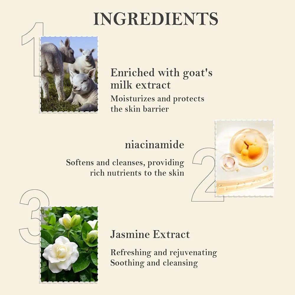 Goat Milk Fragrance Bath Gel JZ Cosmetics