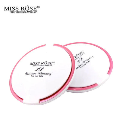 MISS ROSE 3D Contour Moisture Whiteing Two-way Pressed Powder Cake 16g JZCosmetics.com