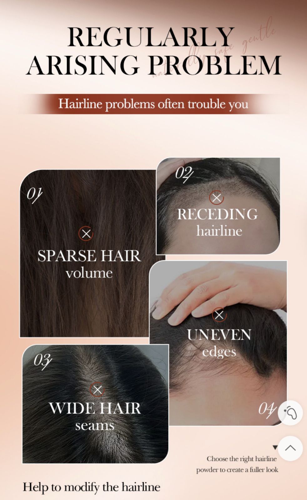 Hair Line Powder – Instant Hair Filling & Natural Look JZCosmetics.com