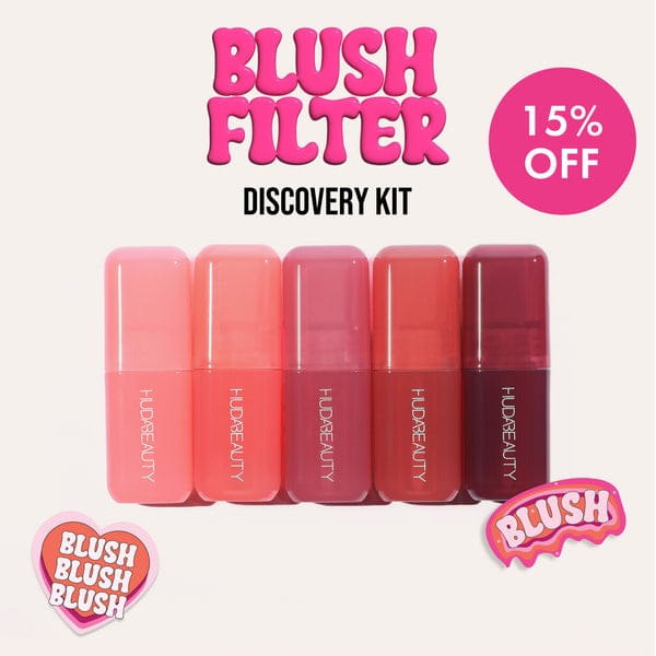Huda Beauty Blush Filter Liquid Blush 4.5ml – 6pcs Set | Soft Matte Glow, Lightweight & Blendable JZCosmetics.com