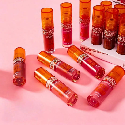 Huda Moji 8pcs Lip Gloss Set – Ultra-Shiny Hydrating Lip Gloss JZCosmetics.com