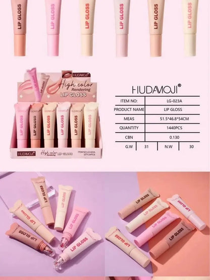 Huda Moji High Color Lip Gloss 6pcs Pack JZCosmetics.com