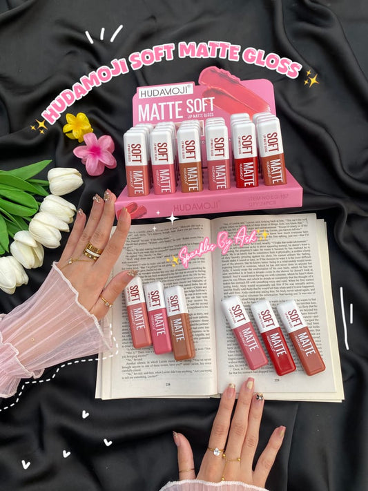 Hudamoji Matte Lip Gloss 6pcs Set JZCosmetics.com