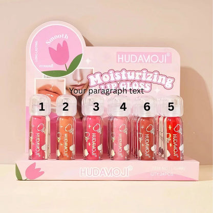 Hudamoji Moisturizing Lip Gloss 6 Pcs Set JZCosmetics.com