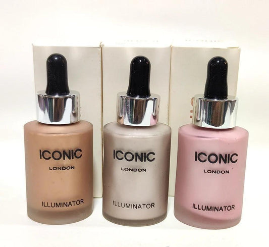 ICONIC London Liquid Highlighter 3 Pcs Set JZCosmetics.com