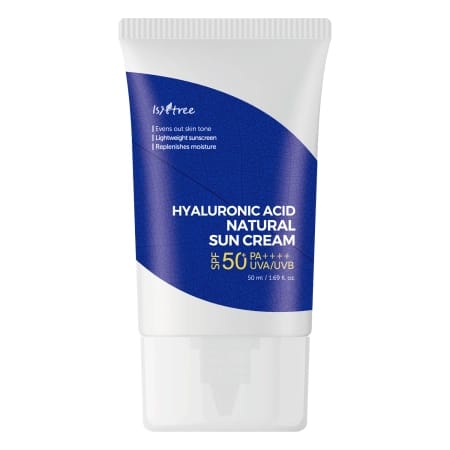 ISNTREE Hyaluronic Acid Natural Suncream SPF50 PA++++ 50ml JZCosmetics.com