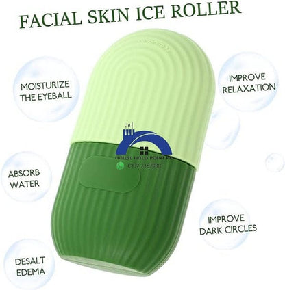 Ice Roller Massager for Face & Eyes – Stainless Steel Cooling Facial Roller JZCosmetics.com