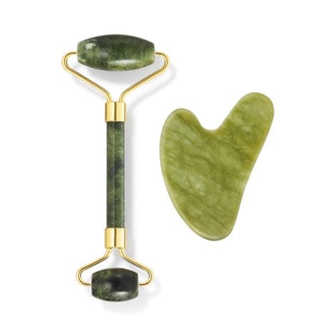 Jade Roller & Gua Sha Set – Natural Stone Face Massager JZCosmetics.com