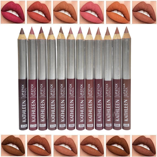 KATHLEEN 12 Pcs Lipstick Pencil Set JZCosmetics.com