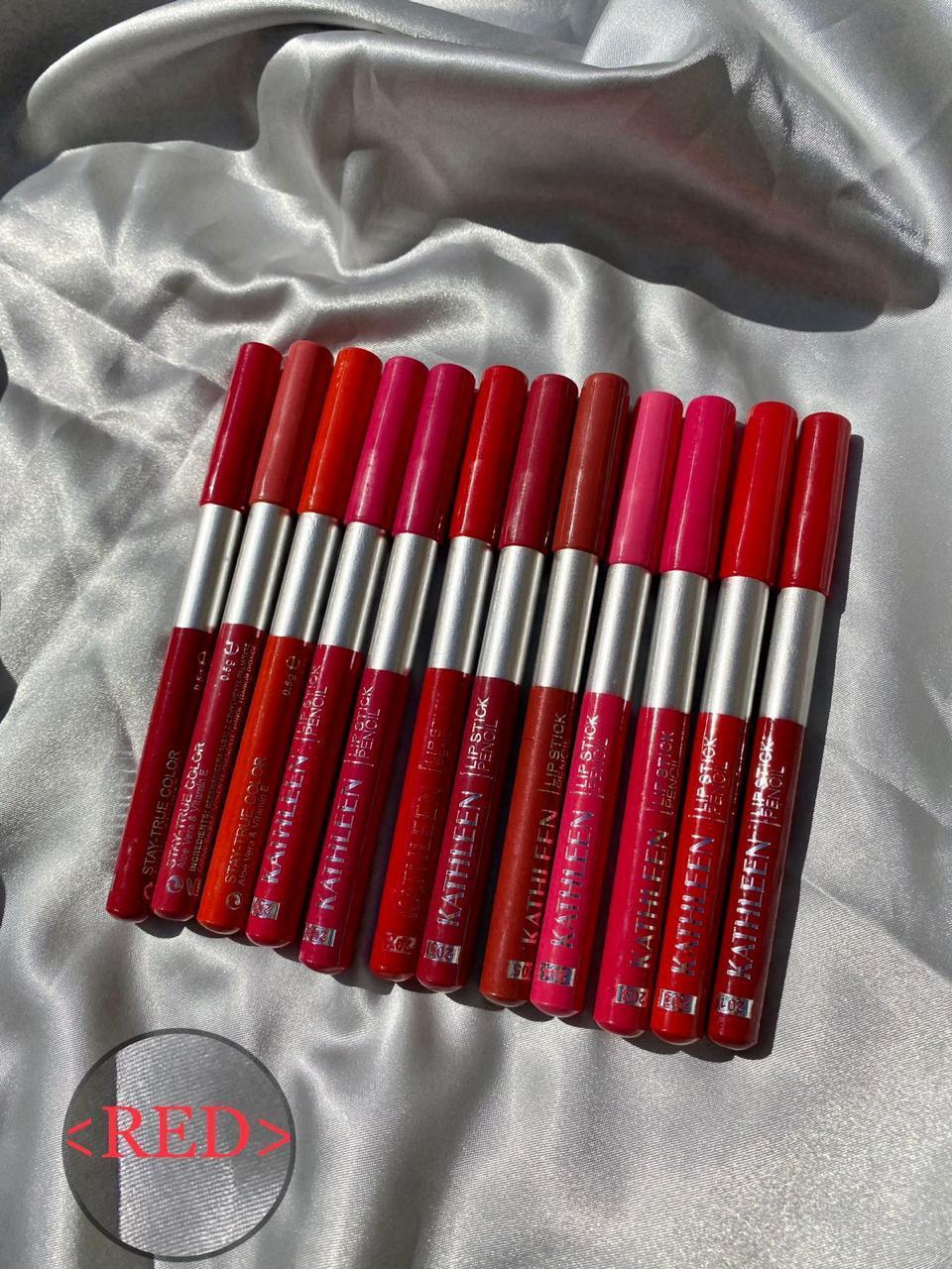 KATHLEEN 12 Pcs Lipstick Pencil Set JZCosmetics.com