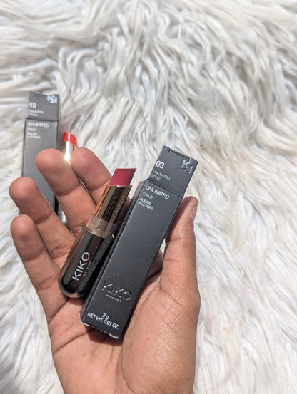 KIKO Unlimited Stylo Rouge À Lèvres 2g | Long-Lasting Cream Lipstick JZCosmetics.com