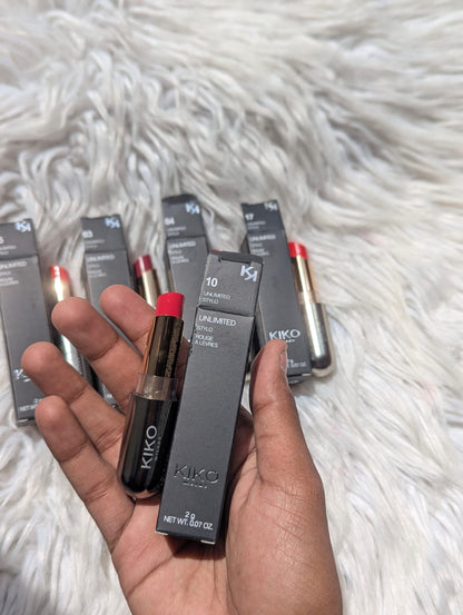 KIKO Unlimited Stylo Rouge À Lèvres 2g | Long-Lasting Cream Lipstick JZCosmetics.com