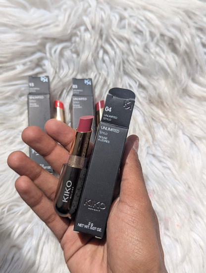 KIKO Unlimited Stylo Rouge À Lèvres 2g | Long-Lasting Cream Lipstick JZCosmetics.com