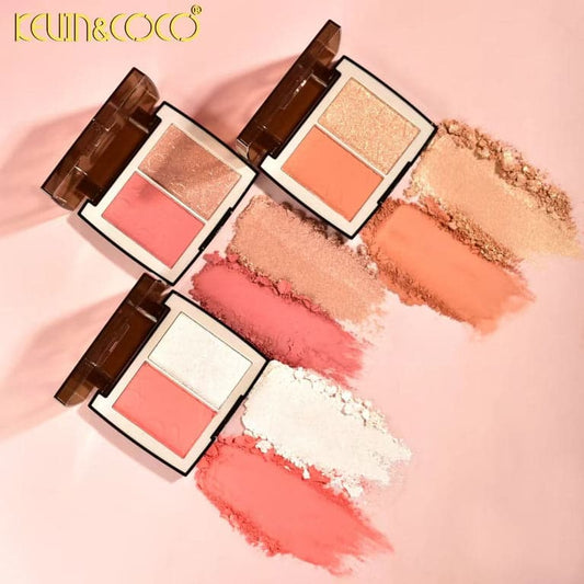 Kevin & Coco Highlighter and Blush 3pcs Set JZCosmetics.com