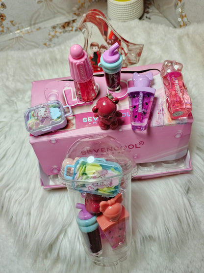 Kids Mini Makeup & Lip Gloss Gift Set JZCosmetics.com