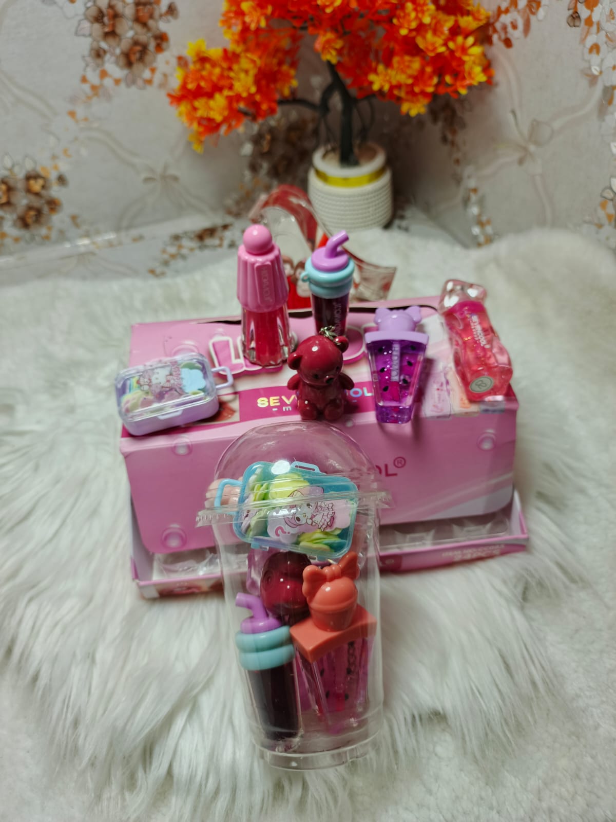 Kids Mini Makeup & Lip Gloss Gift Set JZCosmetics.com