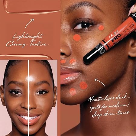 L.A. Girl HD Pro Conceal Orange Corrector 8g – High Coverage Color Corrector for Dark Circles & Pigmentation JZCosmetics.com