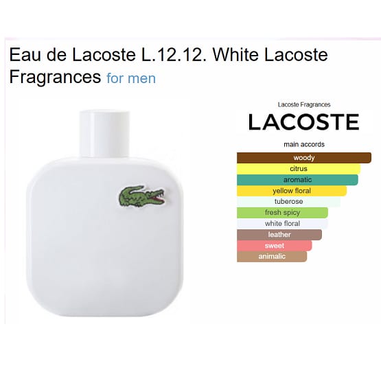Lacoste Eau De Blanc For Men EDT 100ml – Fresh, Masculine & Long-Lasting Fragrance for Men JZCosmetics.com
