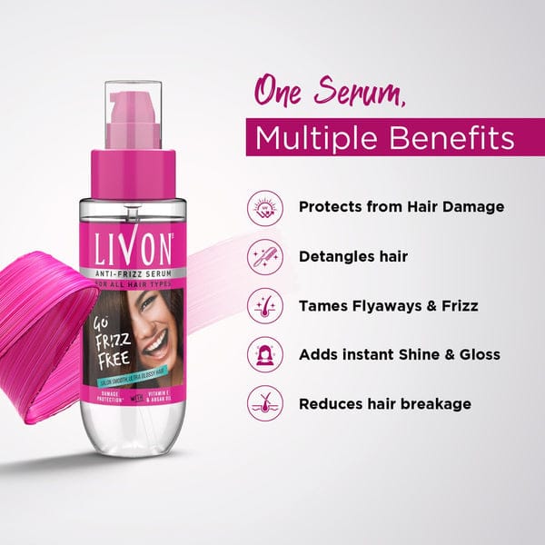 Livon Anti-Frizz Hair Serum – Smooth & Shiny Hair JZCosmetics.com