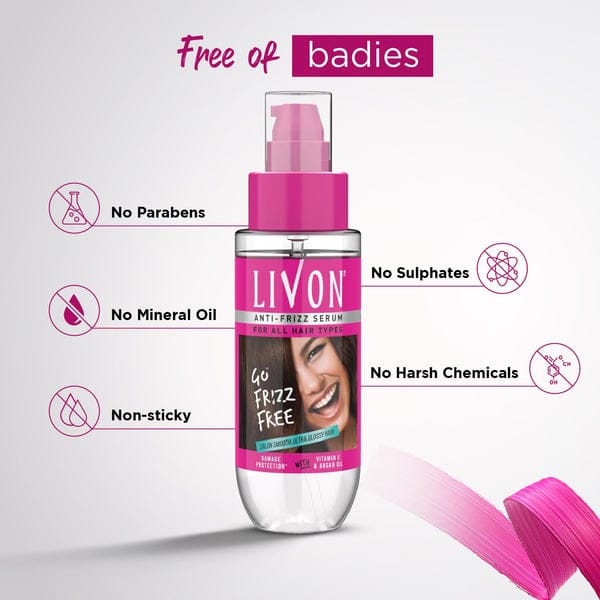 Livon Anti-Frizz Hair Serum – Smooth & Shiny Hair JZCosmetics.com