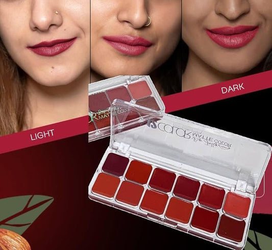 Love Queen 12-Color Lip Palette JZCosmetics.com