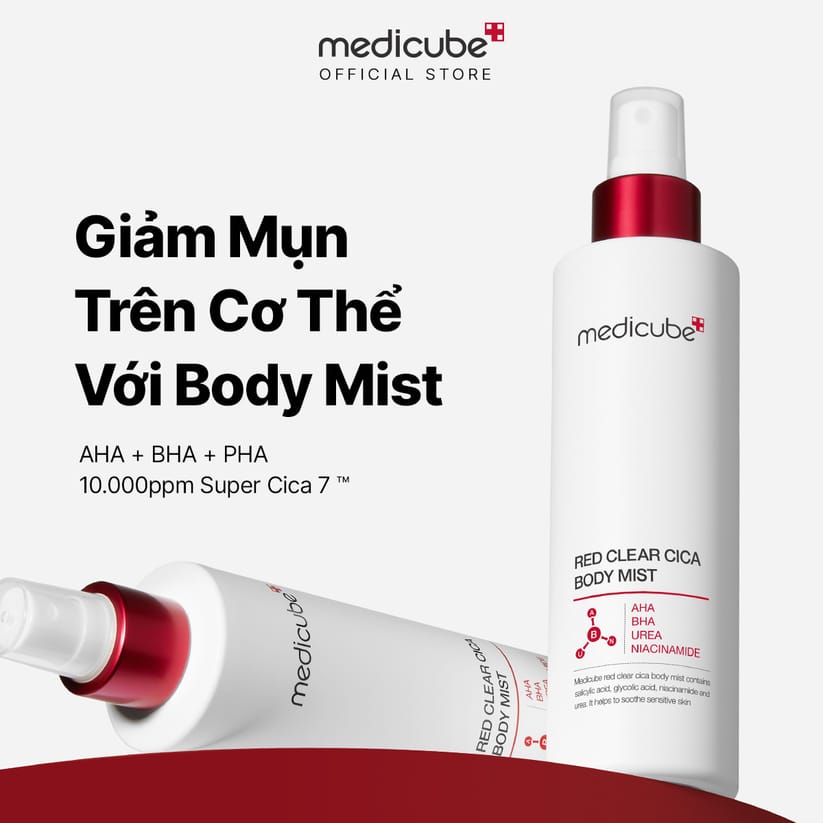 Medicube Red Clear Cica Body Mist 200ml JZCosmetics.com