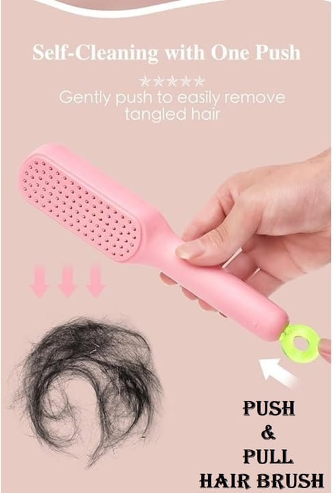 Magic Self-Cleaning Hair Brush – One-Click Hair Removal Comb JZCosmetics.com