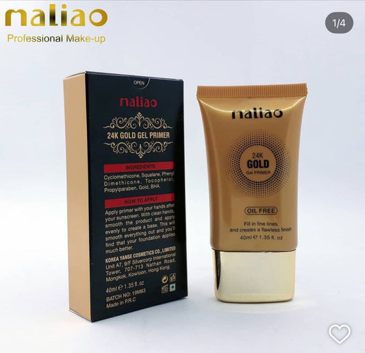 Maliao 24K Gold Oil-Free Gel Primer 40ml JZCosmetics.com