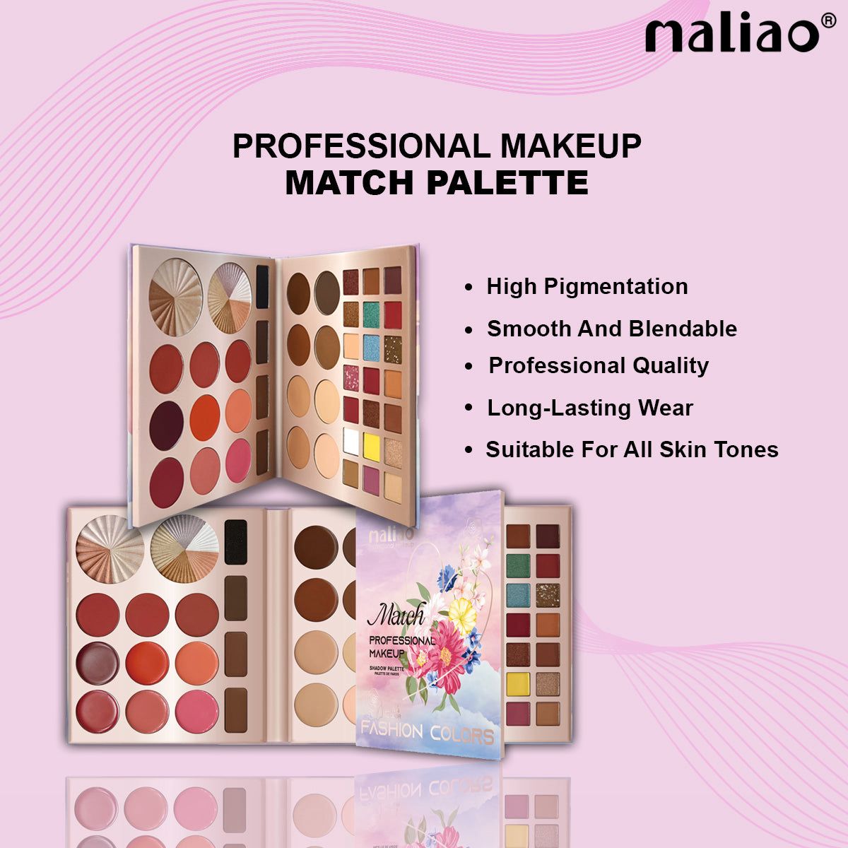 Maliao 44-Color Shadow Palette JZCosmetics.com