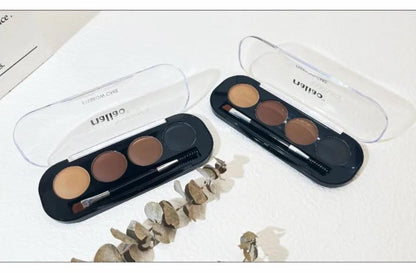 Maliao 4 Color Eyebrow Cake | Waterproof Brow Powder Palette JZCosmetics.com
