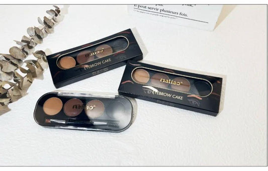 Maliao 4 Color Eyebrow Cake | Waterproof Brow Powder Palette JZCosmetics.com